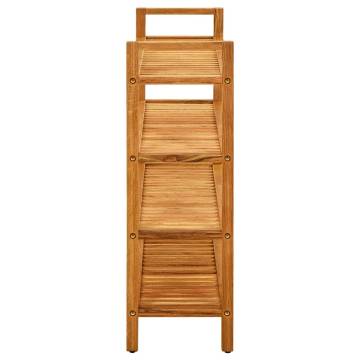 Shoe Rack with 4 Shelves - Solid Oak Wood | HIPO Market