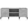 Concrete Grey Record Cabinet - Stylish Storage for Vinyls