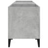 Concrete Grey Record Cabinet - Stylish Storage for Vinyls