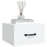 Wall-mounted Bedside Cabinet White - Stylish & Space-Saving