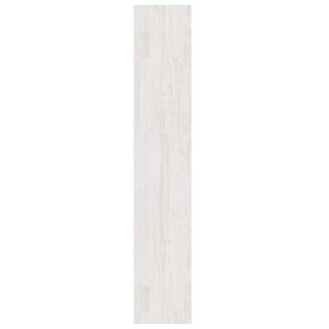 Stylish White Book Cabinet & Room Divider - Solid Pinewood