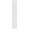 Stylish White Book Cabinet & Room Divider - Solid Pinewood