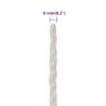 Durable 6mm White Work Rope - 100m Polypropylene | HipoMarket