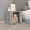 Bedside Table Grey Sonoma 41x40x36 cm Engineered Wood Colour grey sonoma Quantity in Package 1 