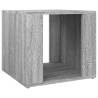 Stylish Grey Sonoma Bedside Table - 41x40x36 cm Engineered Wood