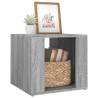 Stylish Grey Sonoma Bedside Table - 41x40x36 cm Engineered Wood