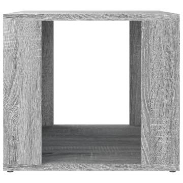 Stylish Grey Sonoma Bedside Table - 41x40x36 cm Engineered Wood