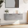 Wall Cabinet Grey Sonoma 100x36.5x35 cm Engineered Wood Colour grey sonoma Quantity in Package 1 Number of 