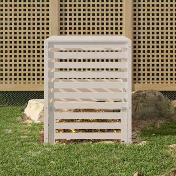 Composter White 82.5x82.5x99.5 cm Solid Wood Pine - Hipomarket