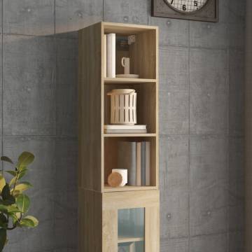 Sonoma Oak Wall Cabinet - Stylish Storage Solution | HipoMarket