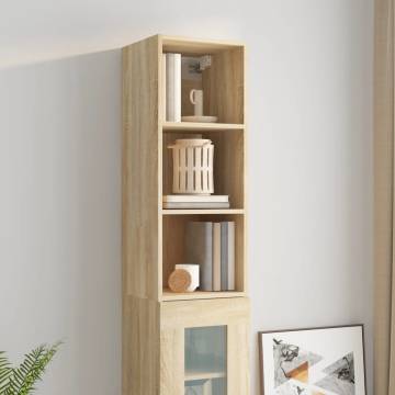 Sonoma Oak Wall Cabinet - Stylish Storage Solution | HipoMarket