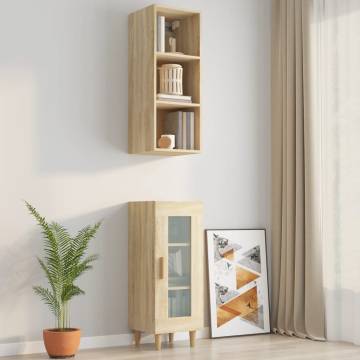 Sonoma Oak Wall Cabinet - Stylish Storage Solution | HipoMarket