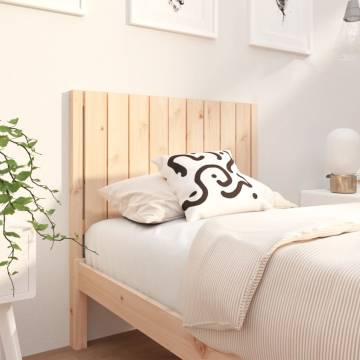 Rustic Solid Wood Pine Bed Headboard | 95.5x4x100 cm