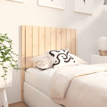 Rustic Solid Wood Pine Bed Headboard | 95.5x4x100 cm