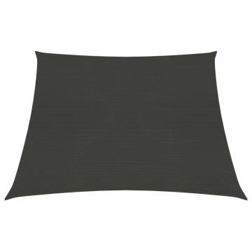 Sunshade Sail 160 g/m² Anthracite 4/5x3 m HDPE | HipoMarket