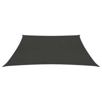 Sunshade Sail 160 g/m² Anthracite 4/5x3 m HDPE | HipoMarket