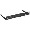 Floating Wall Shelves - Stylish Black MDF Display (Set of 2)