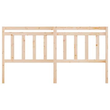 Stylish Solid Pine Bed Headboard - 206x4x100 cm | Hipomarket UK