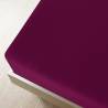 Jersey Fitted Sheet Bordeaux 140x200 cm - Cotton Comfort