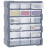 Multi-drawer Organiser with 18 Drawers - 38x16x47 cm