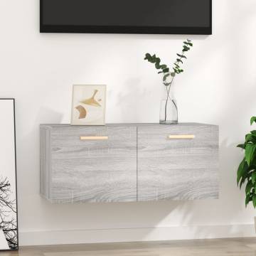 Wall Cabinet Grey Sonoma - Scandinavian Charm 80x35x36.5 cm