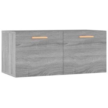 Wall Cabinet Grey Sonoma - Scandinavian Charm 80x35x36.5 cm