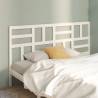 Bed Headboard White 206x4x104 cm Solid Wood Pine Colour white Size 206 x 104 cm Quantity in Package 1 