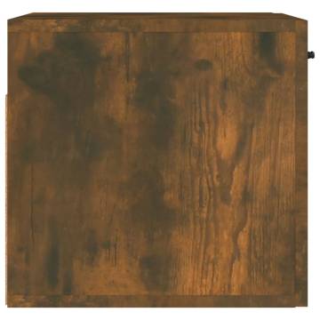 Elegant Smoked Oak Wall Cabinet - 80x36.5 cm | HipoMarket