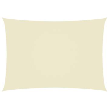 Sunshade Sail Oxford Fabric Rectangular 3.5x5 m Cream - HipoMarket