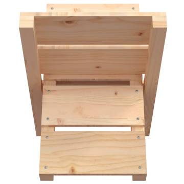 Log Holder 47x39.5x48 cm - Solid Pine Wood Storage Solution