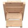 Log Holder 47x39.5x48 cm - Solid Pine Wood Storage Solution