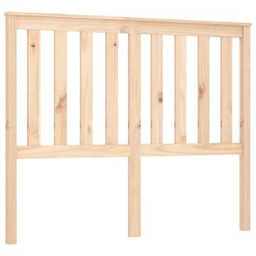 Stylish Solid Wood Pine Bed Headboard - 146x6x101 cm