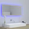 LED Bathroom Mirror Sonoma Oak 100x8.5x37 cm - Contemporary Style