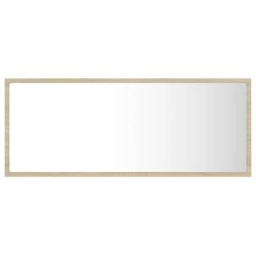 LED Bathroom Mirror Sonoma Oak 100x8.5x37 cm - Contemporary Style