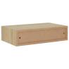 Wall-Mounted Drawer Shelf Oak - Elegant MDF Storage Solution