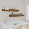 Honey Brown Wall Shelves 2 pcs | Solid Pine Wood