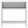 Elegant High Gloss White Bedside Cabinets - Set of 2