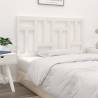 Stylish White Bed Headboard - Solid Pine Wood | Hipomarket