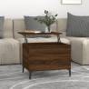 Coffee Table Brown Oak 60x44.5x45 cm Engineered Wood Colour brown oak Quantity in Package 1 Length 60 cm 