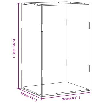 Transparent Acrylic Display Box 22x18x35 cm | HipoMarket