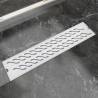 Linear Shower Drain Wave 530x140 mm Stainless Steel Size 53 x 14 cm Model wave 