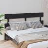 Bed Headboard Black 204x3x81 cm Solid Wood Pine Colour black Size 204 x 81 cm Quantity in Package 1 