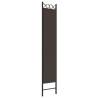 3-Panel Room Divider - Brown Fabric 120x220 cm | HiPoMarket