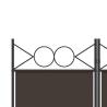 3-Panel Room Divider - Brown Fabric 120x220 cm | HiPoMarket