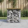 Garden Bench Gabion Design 43x44x42 cm Impregnated Wood Pine Colour dark brown Size 43 x 44 x 42 cm Quantity in Package 1 Number of 