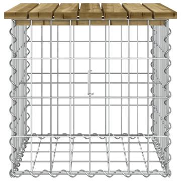 Garden Bench Gabion Design - Impregnated Wood Pine