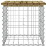 Garden Bench Gabion Design - Impregnated Wood Pine