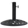 Elegant Umbrella Base - Black and Bronze Cast Iron 9 kg