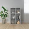 Book Cabinet/Sideboard Grey Sonoma 66x30x98 cm Engineered Wood Colour grey sonoma Size 66 x 30 x 98 cm Quantity in Package 1 