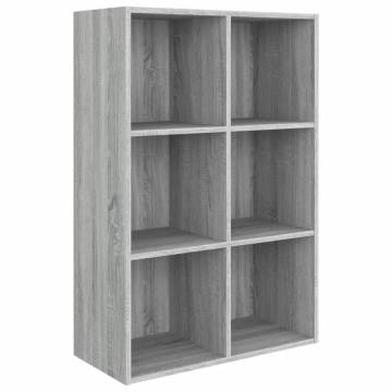 Book Cabinet/Sideboard Grey Sonoma - Stylish Storage Solution